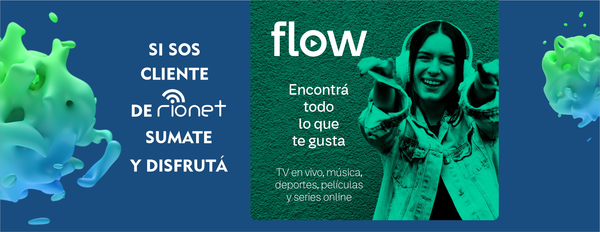 Fibra Óptica + TV Digital FLOW.